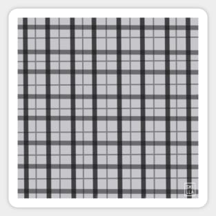 Grey Plaid Sticker